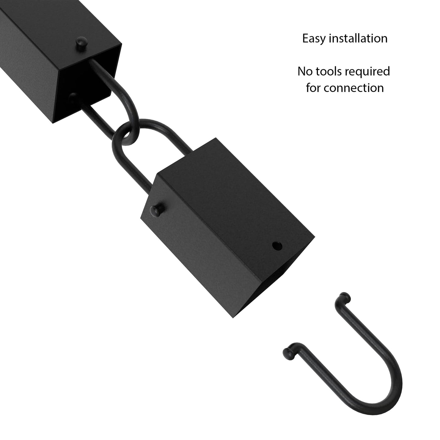 Square Link Extension (Black)