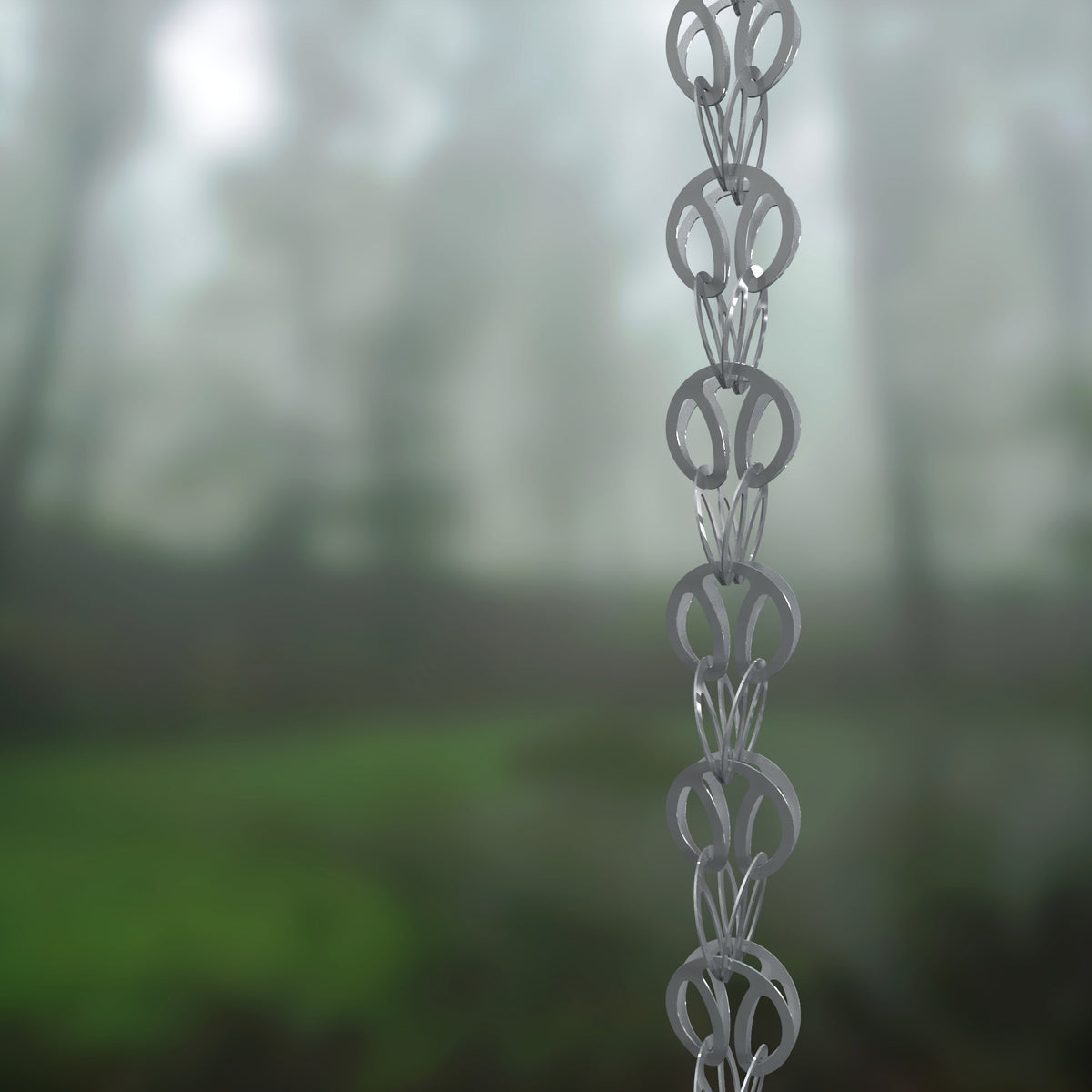 Modern Loop Rain Chain (Gray)