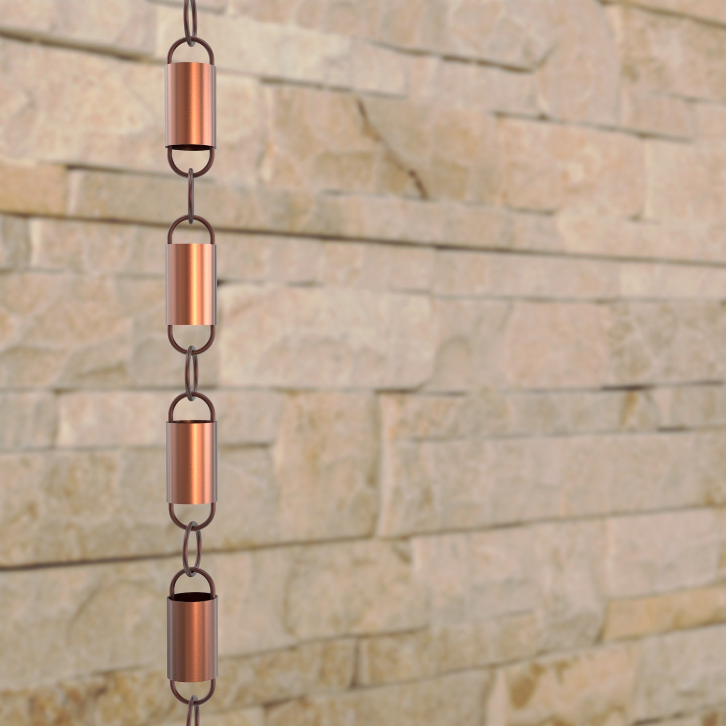 Channel Link Rain Chain (Copper)