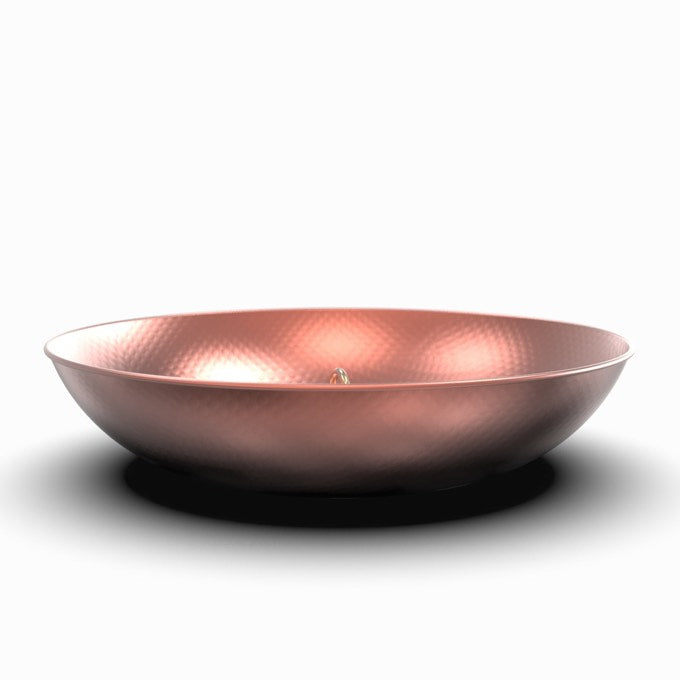 Copper rain chain basin